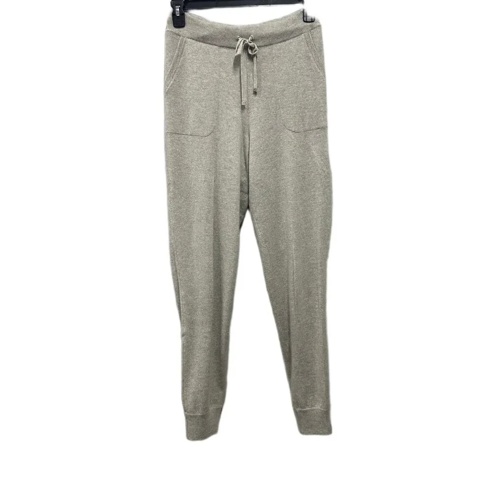 Ralph Lauren Purple Label Collection Women’s Cashmere Jogger Pants Gray Italy M - Picture 14 of 15